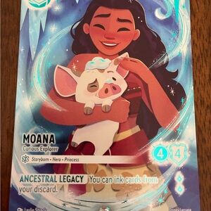 Moana - Curious Explorer (Iconic) Disney Lorcana Trading Card